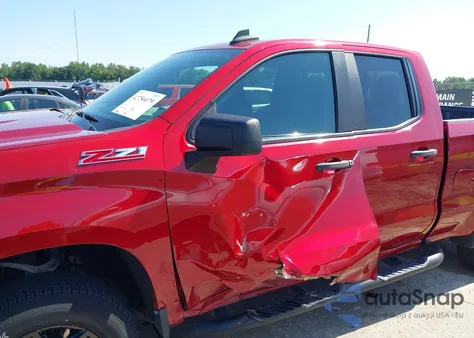 2020 Chevrolet Silverado 1500 4Wd Double Cab Standard Bed Custom Trail Boss from USA, damaged, VIN 1GCRYCEF7LZ291949